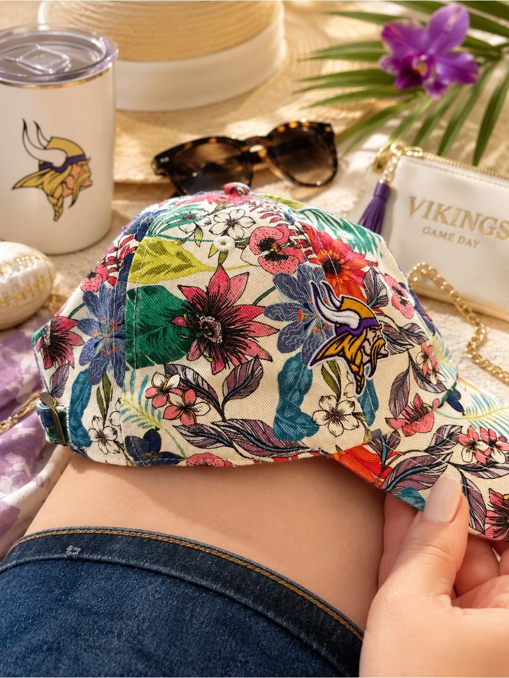 ’47 Brand Minnesota Vikings Floral Tropical Women’s Adjustable Hat